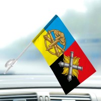 Автомобільний прапорець 27 ОАБр та знак РВіА Combo